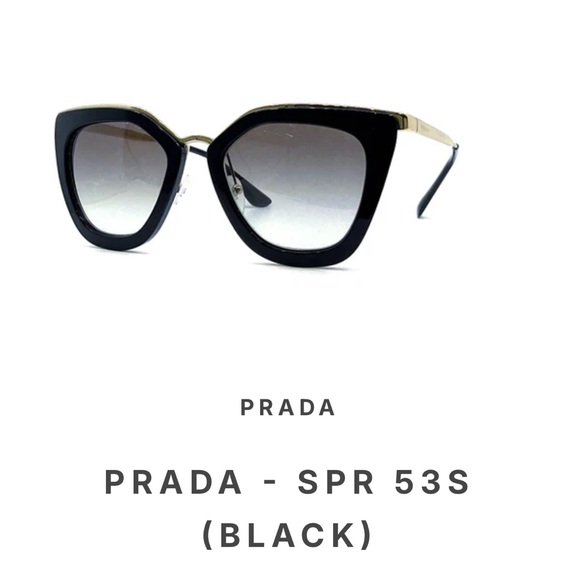 PRADA black and gold sunglasses SRP 53s - Picture 16 of 16